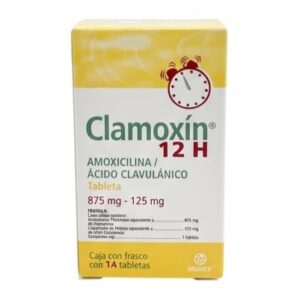 CLAMOXIN 12H 14 TAB 875MG/125MG AMOXICILINA/ACIDO CLAVULANICO